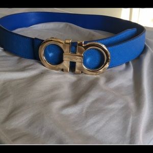 Salvatore ferragamo belt (blue) for a good price